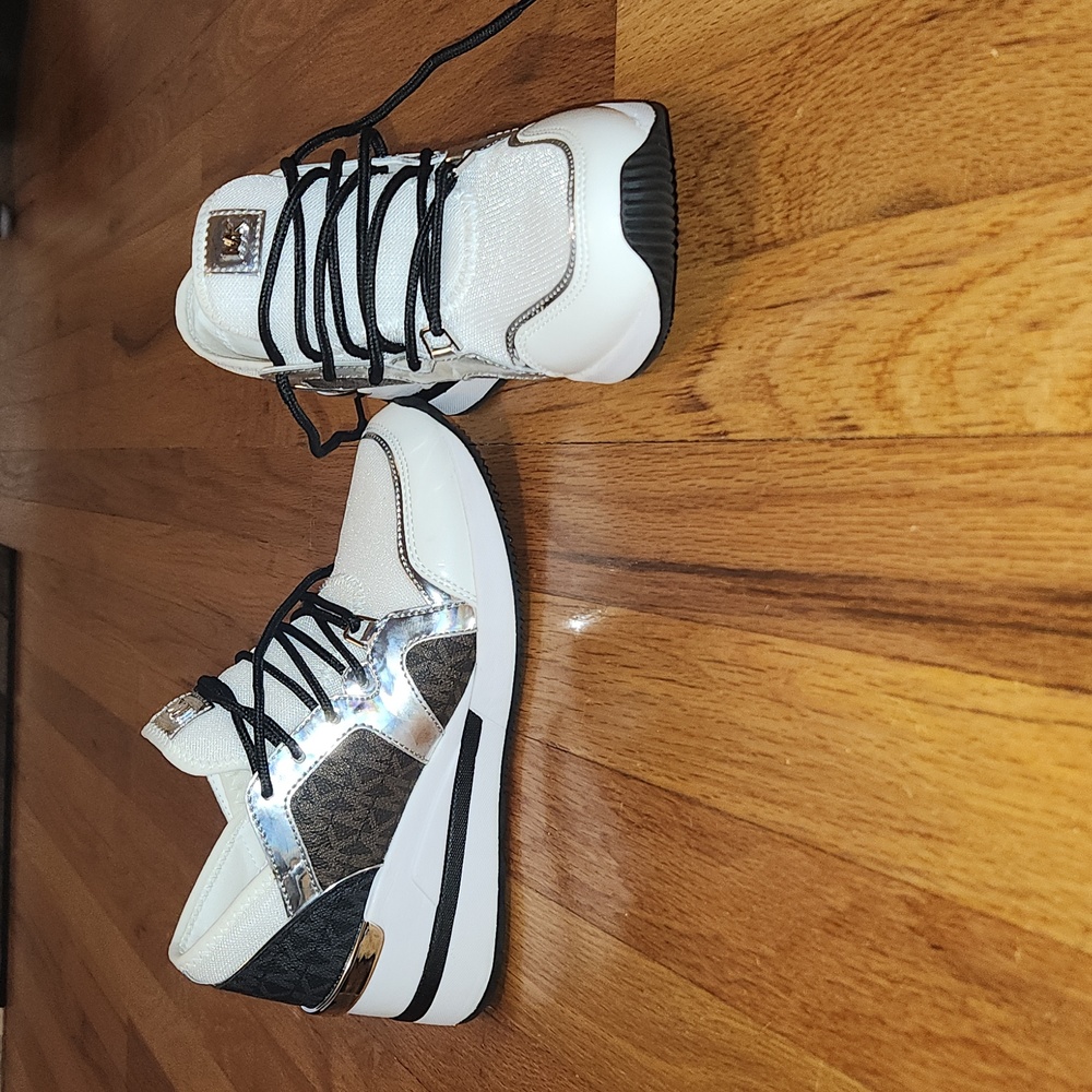 Brand new Michael Kors wedge sneakers